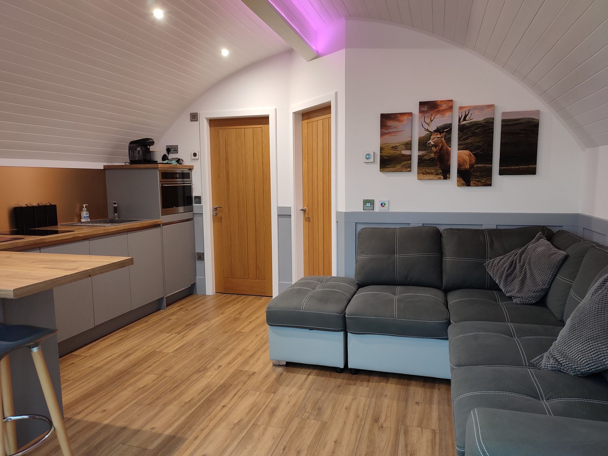 Pod exterior โ private setting in Banffshire