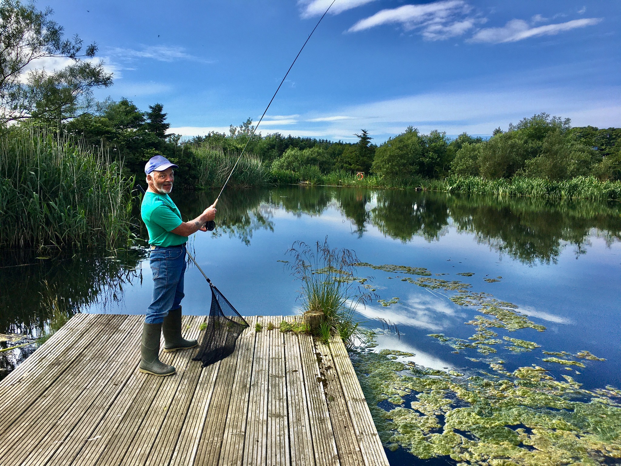 Trout fishing on the loch โ rods available for guests